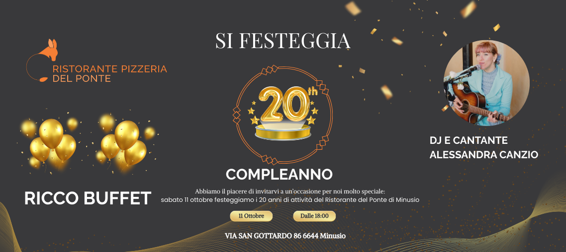 20 anni ristorante del ponte tio